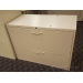 Teknion Tan 36" 2 Drawer Lateral File Cabinet, Locking